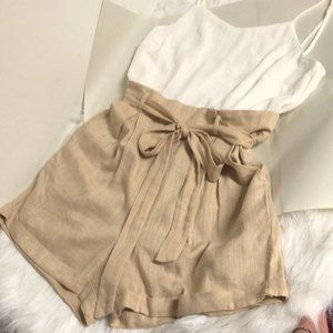 altar’d state ivory/sand romper one piece summer spring layering